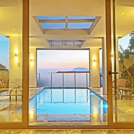 Villa With A Private Heated Pool, Jacuzzi, Overlooking Spectacular Views Of The Sea Kaş Exterior photo