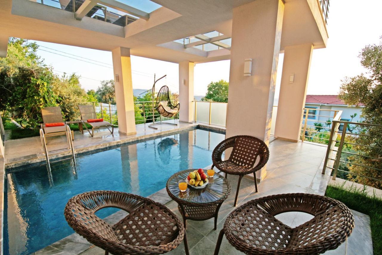 Villa With A Private Heated Pool, Jacuzzi, Overlooking Spectacular Views Of The Sea Kaş Exterior photo
