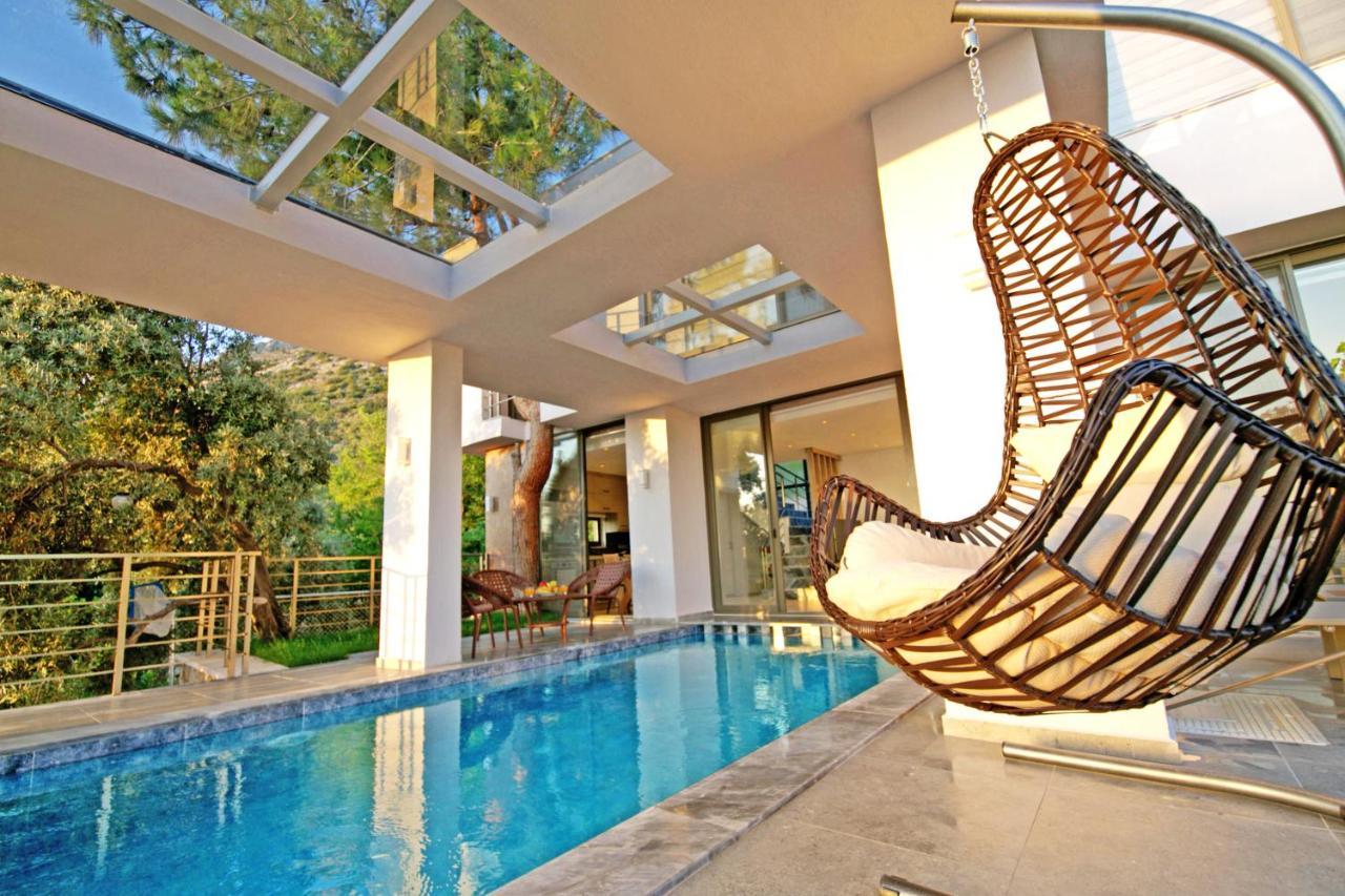 Villa With A Private Heated Pool, Jacuzzi, Overlooking Spectacular Views Of The Sea Kaş Exterior photo