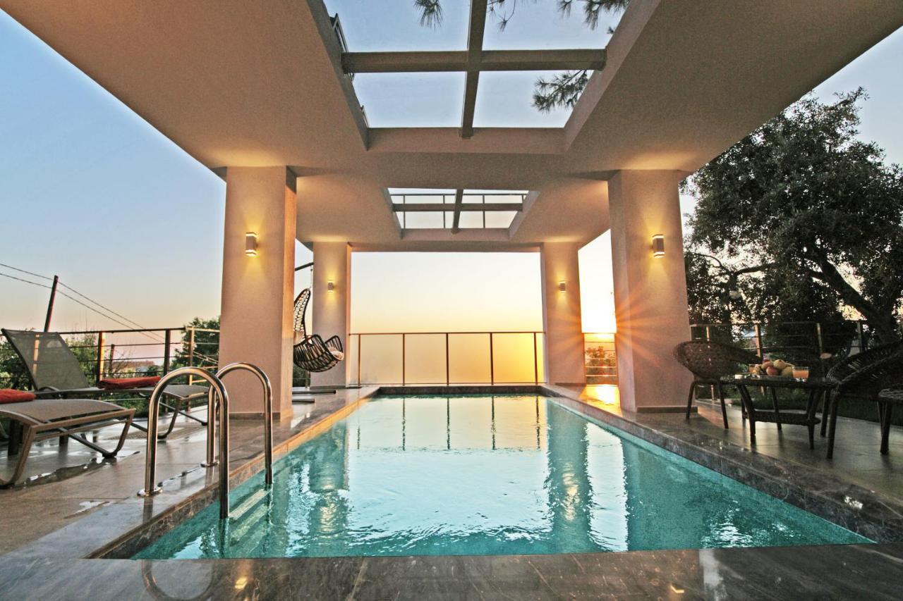 Villa With A Private Heated Pool, Jacuzzi, Overlooking Spectacular Views Of The Sea Kaş Exterior photo