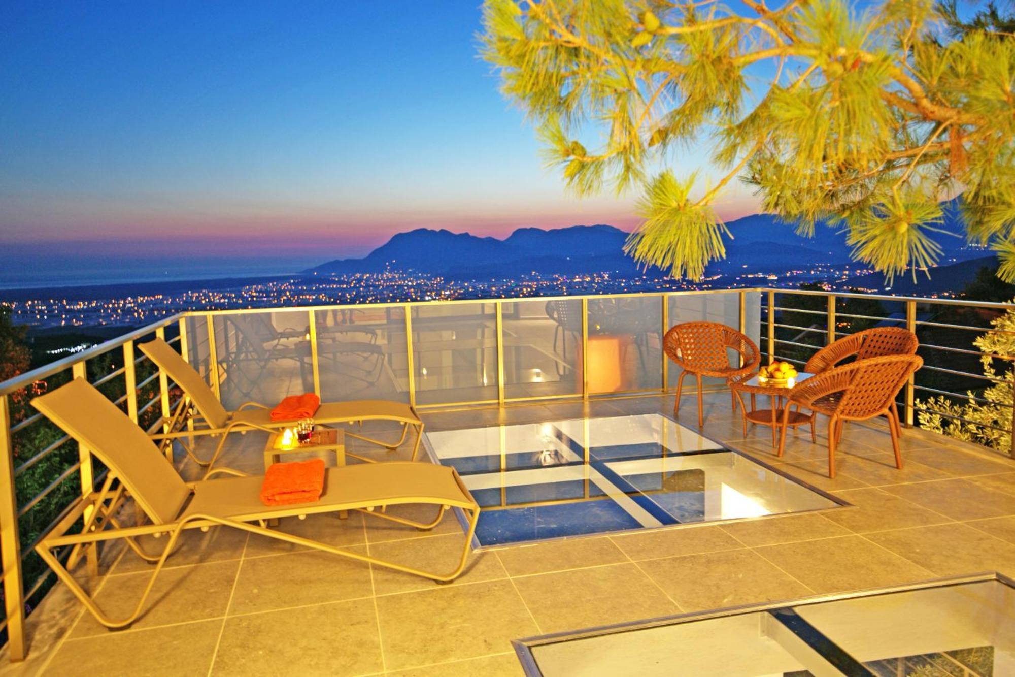 Villa With A Private Heated Pool, Jacuzzi, Overlooking Spectacular Views Of The Sea Kaş Exterior photo